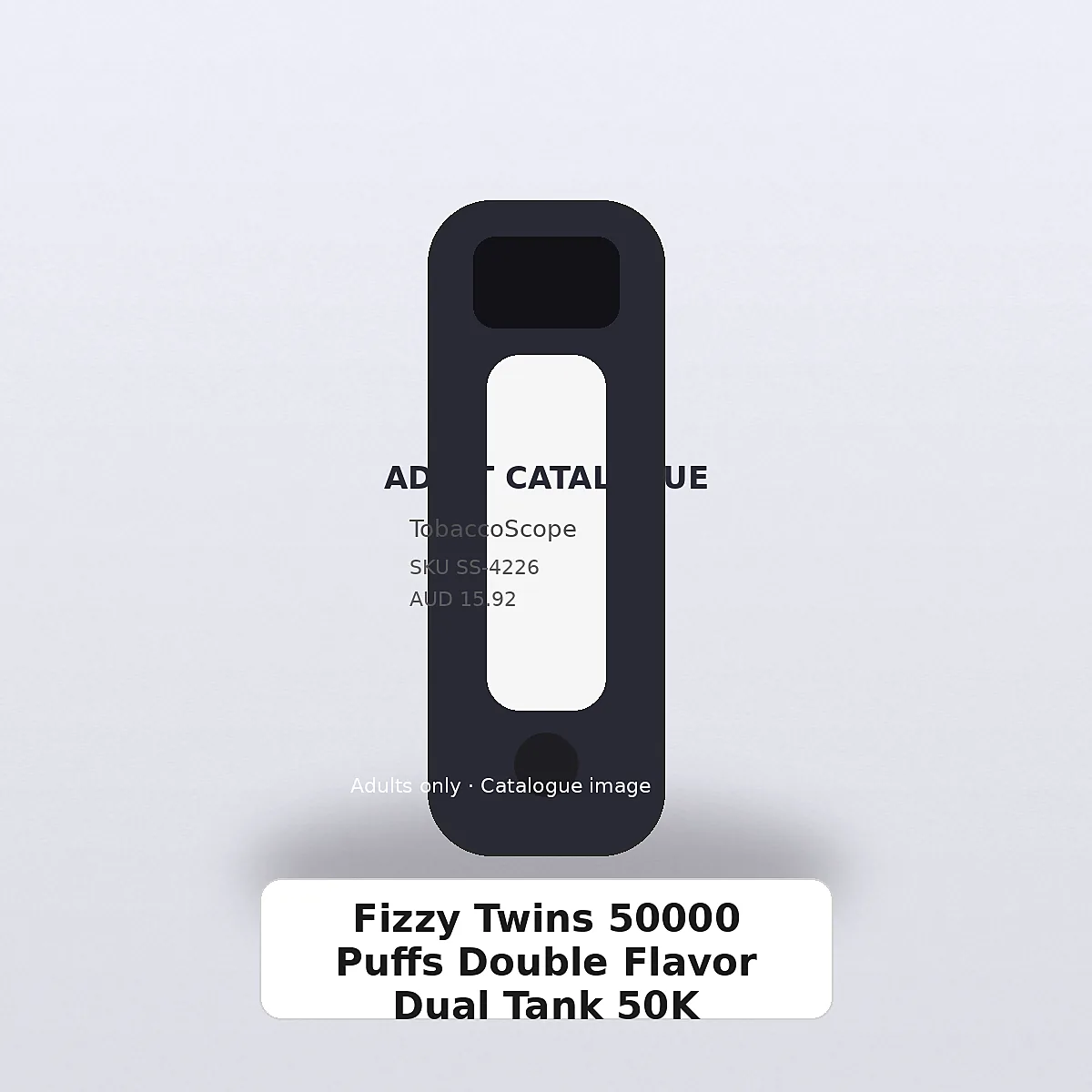 Fizzy Twins 50000 Puffs Double Flavor Dual Tank 50K adult-only catalogue product image on TobaccoScope