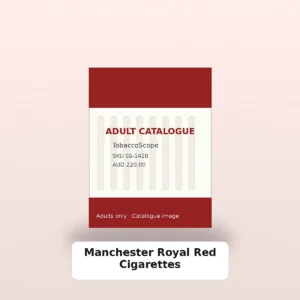 Manchester Royal Red Cigarettes adult-only catalogue product image on TobaccoScope