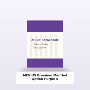 MEVIUS Premium Menthol Option Purple 8 adult-only catalogue product image on TobaccoScope