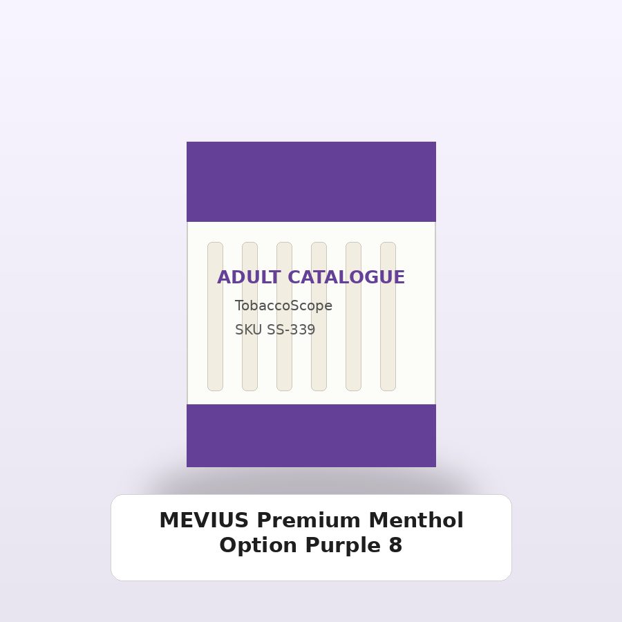 MEVIUS Premium Menthol Option Purple 8 adult-only catalogue product image on TobaccoScope