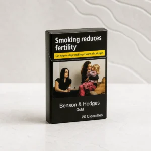 Benson & Hedges Gold packaging photographed for a Australia carton overview page