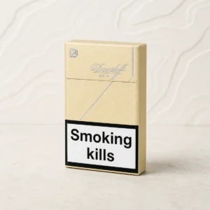 Davidoff Gold packaging photographed for a Australia carton overview page