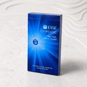 ESSE Change Mint Ice Blast 4mg packaging photographed for a Australia carton overview page