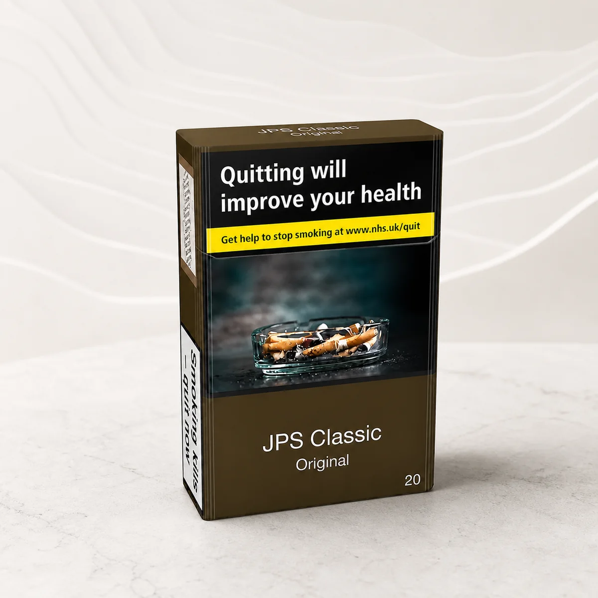 JPS Classic Original packaging photographed for a Australia carton overview page