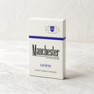 Manchester Light Blue packaging photographed for a Australia carton overview page