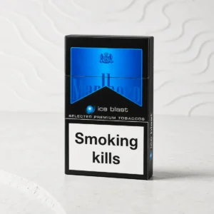 Marlboro Ice Blast packaging photographed for a Australia carton overview page